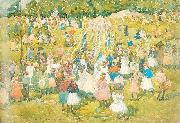 Maurice Prendergast May Day Central Park oil painting on canvas